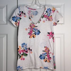 Floral V-Neck Tee